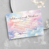 ドリーミークラウドアドバイスとウィッシュブライダルシャワー エンクロージャーカード