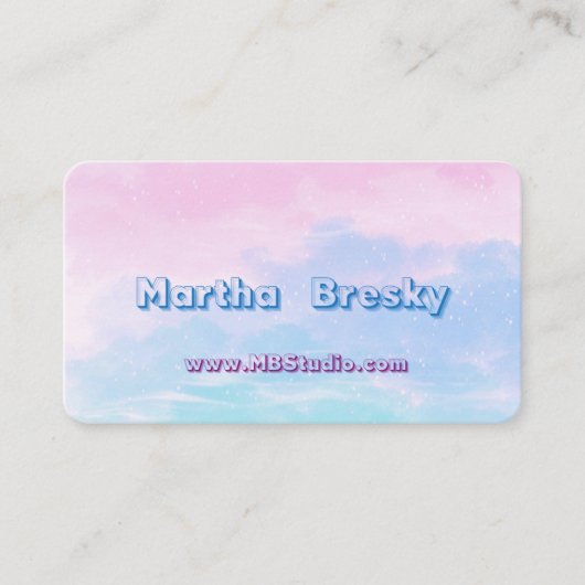 ドリーミークラウドスタジオビジネスカードラウンドコーナー 名刺 (正面)