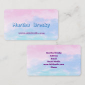 ドリーミークラウドスタジオビジネスカードラウンドコーナー 名刺 (正面/裏面)