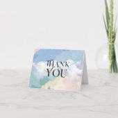 ドリーミークラウドナインパステルベビーシャワー サンキューカード (正面)