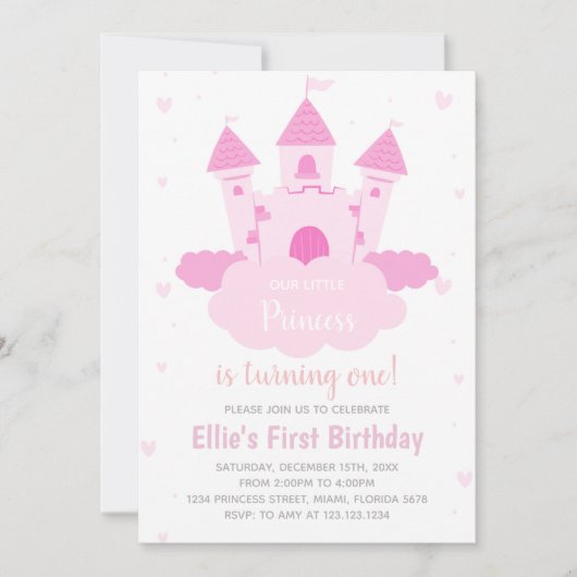 ドリーミークラウドフェアリーテイルパーティーカード 招待状 (正面)