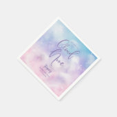 ドリーミークラウド9女の子ベビーシャワー スタンダードカクテルナプキン (角)