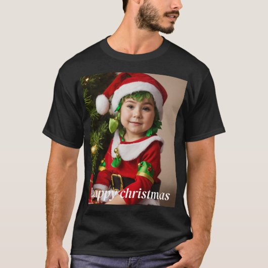 ドリーミークリスマスウォーターカラーTシャツデザイン Tシャツ (正面)