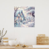 ドリーミークリスマスビレッジポスター ポスター (キッチン)