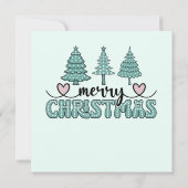 ドリーミークリスマス雪だるまグリーティングカード (裏面)