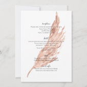 ドリーミークリーム自然結婚式招待状詳細 (裏面)