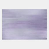 ドリーミーグラムパープルラベンダーグリッター誕生日 ラッピングペーパーシート (正面)