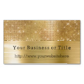 ドリーミーグリジー金ゴールド輝 マグネット名刺 (正面)