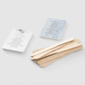 ドリーミーグリーナリーダスティブルー結婚式 プログラム ハンドファン (組立なし)