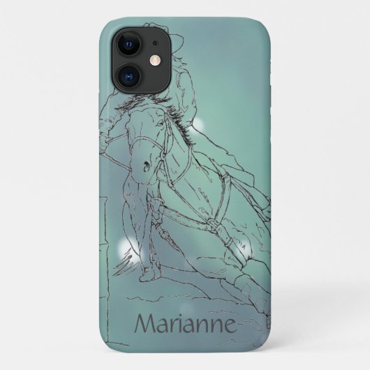 ドリーミーグリーンバレルレーサーII Case-Mate iPhoneケース (裏面)