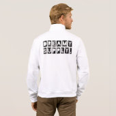 ドリーミーサプライスーパーフライポップ・アートのアートフリースジップジョガー Tシャツ (裏面フル)