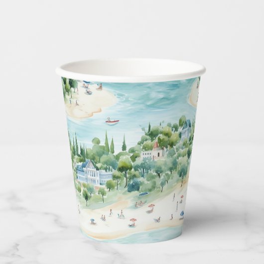 ドリーミーサマーシーサイドホリデーズ – 紙カップ 紙コップ (正面)