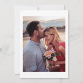 ドリーミーサマービーチパームツリーウェディング招待 招待状 (裏面)