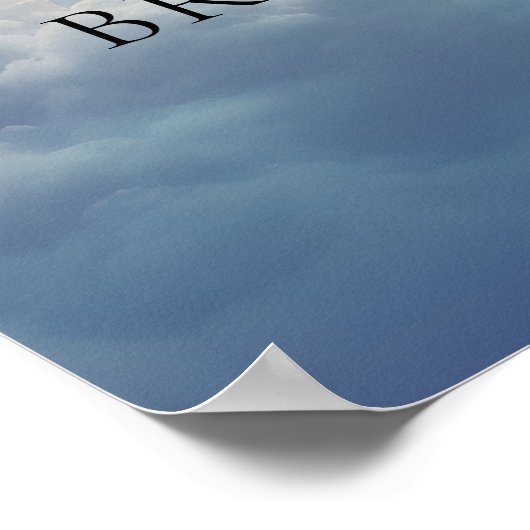 ドリーミーサンセットオンクラウドナインブライダルシャワーへようこそ ポスター (角)