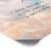 ドリーミーサンセットクラウド9ミモサバーサイン ポスター (角)