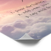 ドリーミーサンセットクラウド9ミモサバーサイン ポスター (角)