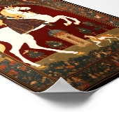 ドリーミーサンセットタペストリー – ソフトパステルエステティックウォルズ ポスター (角)