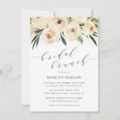 ドリーミーシーバラ金ゴールドグリッターブライダルシャワーブランチ 招待状 (正面)