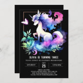 ドリーミージャングルホース誕生日 招待状 (正面/裏面)