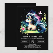 ドリーミージャングルホース誕生日 招待状 (正面/裏面)