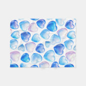 ドリーミースカイハート毛布 フリースブランケット (正面(横))