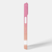 ドリーミースタイリッシュ抽象芸術シックかわいい桃赤面ピンク Case-Mate iPhoneケース (裏面 / 右)