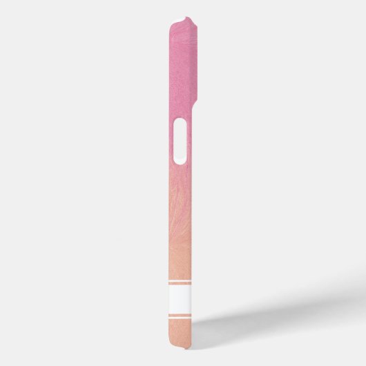 ドリーミースタイリッシュ抽象芸術シックかわいい桃赤面ピンク Case-Mate iPhoneケース (裏面 / 右)