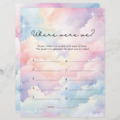 ドリーミースターズどこ我々ブライダルシャワーゲーム (正面/裏面)