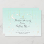 ドリーミースターズミントベビー男女兼用シャワーカード 招待状 (正面/裏面)