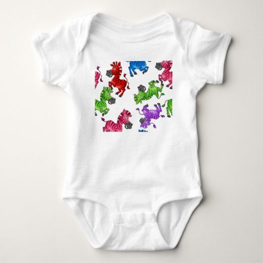 ドリーミーゼブラワールド ベビーボディスーツ (正面)