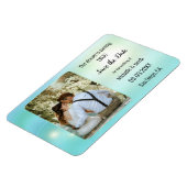 ドリーミーターコイズティール(緑がかった色)ライト写真保存日時 マグネット (左側)