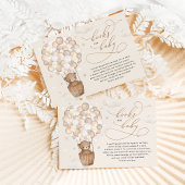 ドリーミーテディベア熱い風船の本ベビー エンクロージャーカード