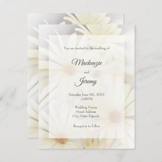 「ドリーミーデイジー2」招待状 招待状 (正面/裏面)