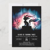 ドリーミーデジタルキャット誕生日 招待状 (正面)