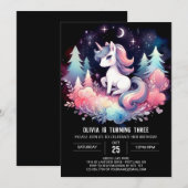 ドリーミーデジタルホース誕生日 招待状 (正面/裏面)