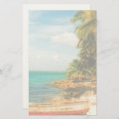 ドリーミートロピカルビーチウィズローボート 便箋 (正面/裏面)
