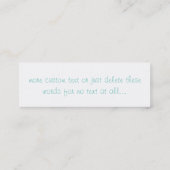 ドリーミートロピカルビーチ スキニー名刺 (裏面)