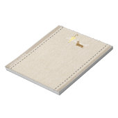 ドリーミードッグウォーカーリネンルックアッド文字ペットラバー ノートパッド (回転)