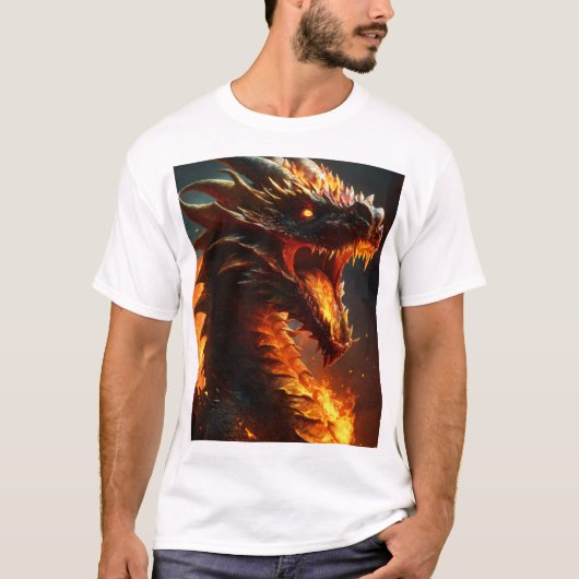 ドリーミードラゴンウォーターカラーティー Tシャツ (正面)