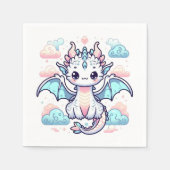 ドリーミードラゴンベビーシャワー スタンダードカクテルナプキン (正面)