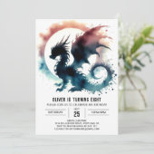 ドリーミードラゴン誕生日DIY 招待状 (スタンド正面)