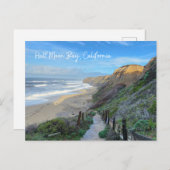 ドリーミーハーフムーンベイカリフォルニアコーストポストカード ポストカード (正面/裏面)