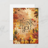ドリーミーハーベストオータム秋 サンキューカード (正面/裏面)