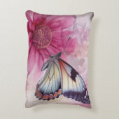 ドリーミーバタフライオンフローラキャンバス アクセントクッション (裏面(縦))