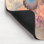 ドリーミーバタフライフローラバラオフィスアクセサリ マウスパッド (コーナー)