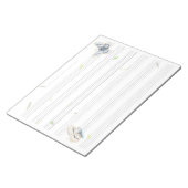 ドリーミーバタフライミュージック原稿紙ミュージシャン ノートパッド (アングル)