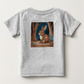 ドリーミーバニーベビーTシャツ ベビーTシャツ (裏面)