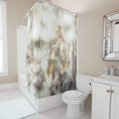 ドリーミーバードと《写真》ぼけ味ドリーミー葉自然 シャワーカーテン (インサイチュ)