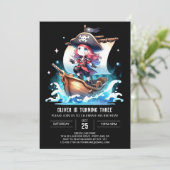 ドリーミーパイレーツデジタル誕生日 招待状 (スタンド正面)