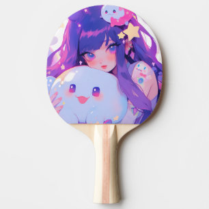 ドリーミーパステルかわいいズマジカルアニメガールエステティック 卓球ラケット